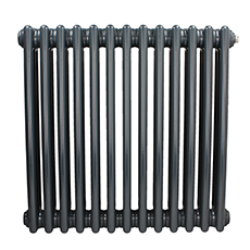Anthracite grey column radiator