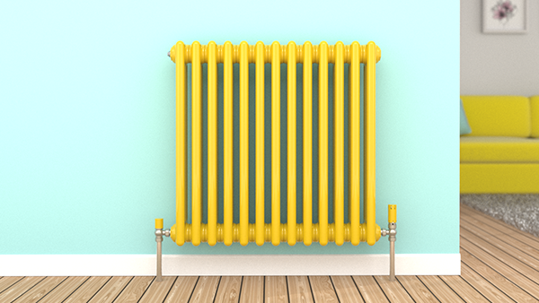 Colza Yellow column radiator.